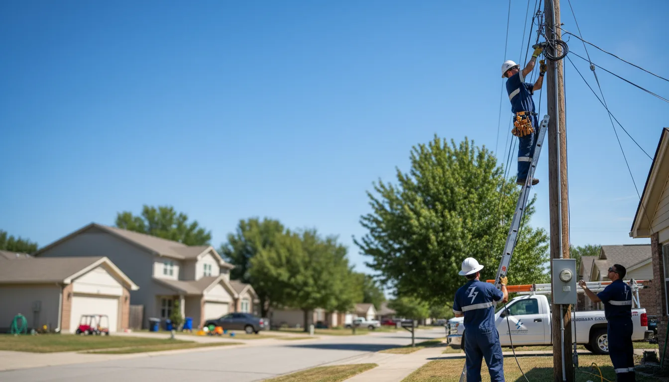 Residential electrician providing installation services in Edwall, WA